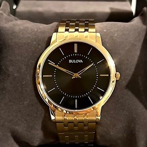 BULOVA Classic Gold Watch 97A127 New In Box w/ Tag 🍁🎄
